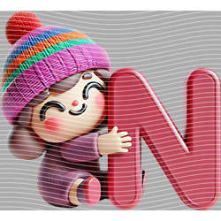 Cartoon letters-CL 587